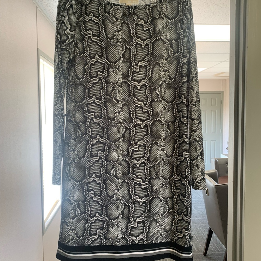 Michael Kors snakeskin dress medium